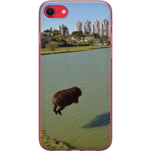 Apple iPhone SE (2020) Genomskinligt Skal Capybara