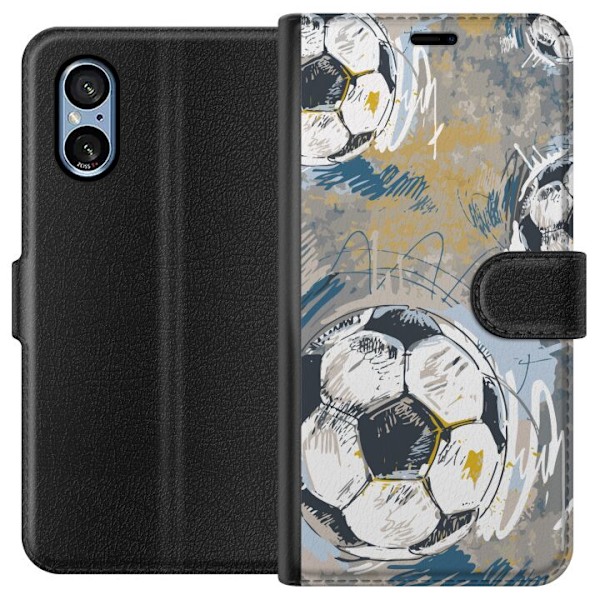 Sony Xperia 10 VI Tegnebogsetui Fodbold