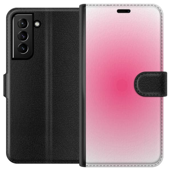 Kompatibel Tegnebogsetui til Samsung Galaxy S21+ 5G Rosa Sky