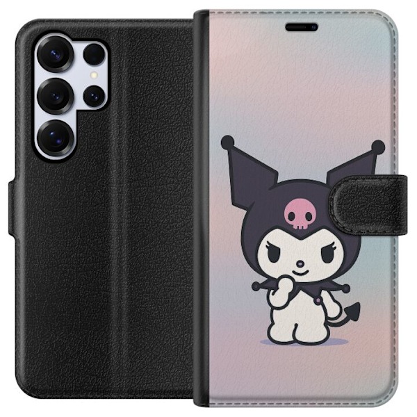 Samsung Galaxy S25 Ultra Plånboksfodral Kawaii Sanrio Kuromi