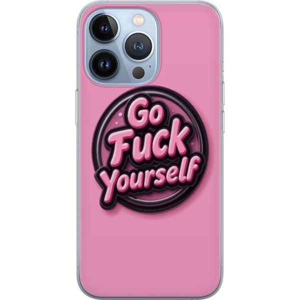 Kompatibelt Mobildeksel til Apple iPhone 13 Pro Rosa 3D textposter