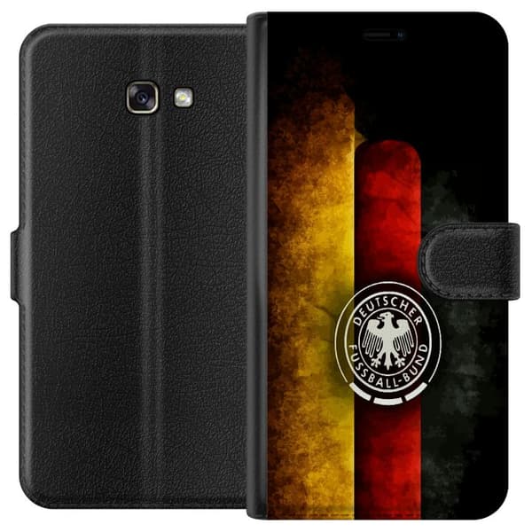 Kompatibel Tegnebogsetui til Samsung Galaxy A3 (2017) Tysk fotbollsemblem sort