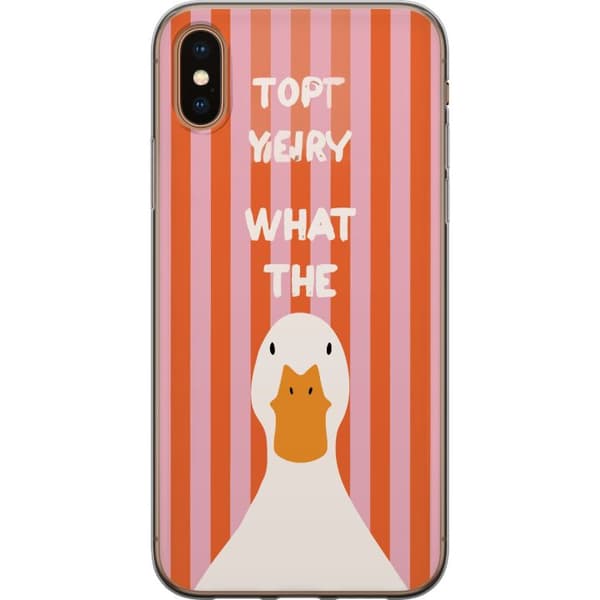 Kompatibelt Mobildeksel til Apple iPhone X What The Duck rosa