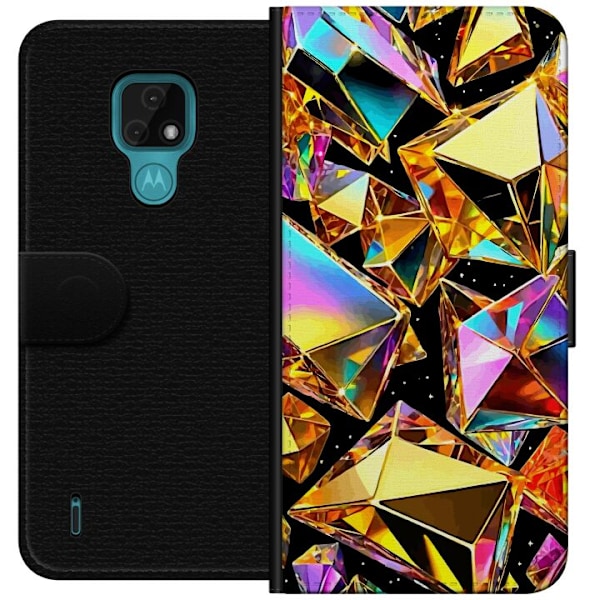 Motorola Moto E7 Lommeboketui 3D Gull
