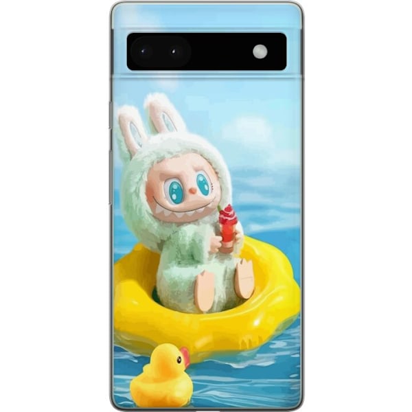 Google Pixel 6a Läpinäkyvä kuori Labubu Macaron-sarja