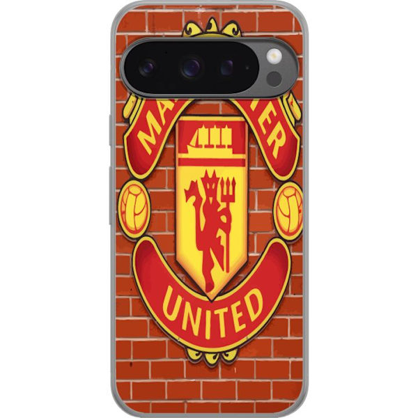 Google Pixel 9 Pro XL Läpinäkyvä kuori Manchester United F.