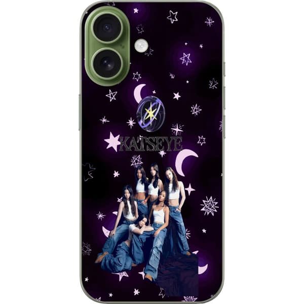 Kompatibelt Mobilskal till Apple iPhone 17 KATSEYE stjärncollage lila
