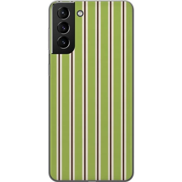 Kompatibelt Mobildeksel til Samsung Galaxy S21+ 5G Matcha Stripe grønn