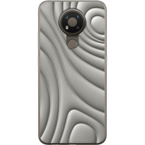 Nokia 3.4 Genomskinligt Skal Silver Waves