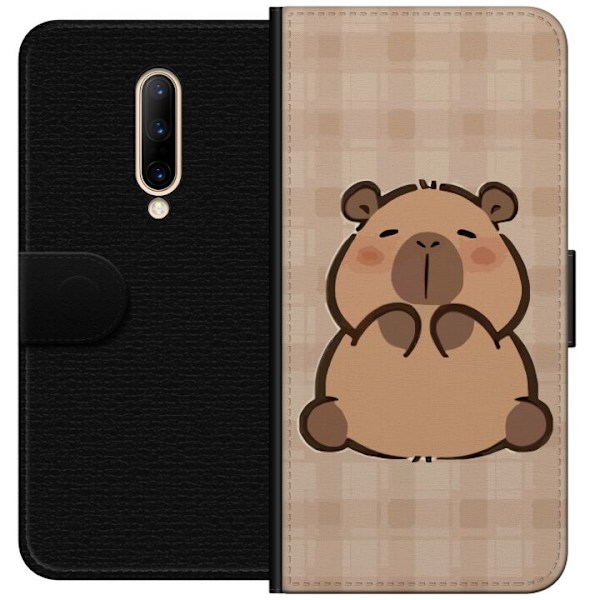 OnePlus 7 Pro Tegnebogsetui Mobilskal kawaii capybara flera figurer japansk stil