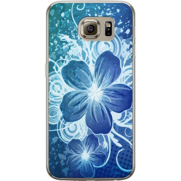 Samsung Galaxy S6 Läpinäkyvä kuori Kukka