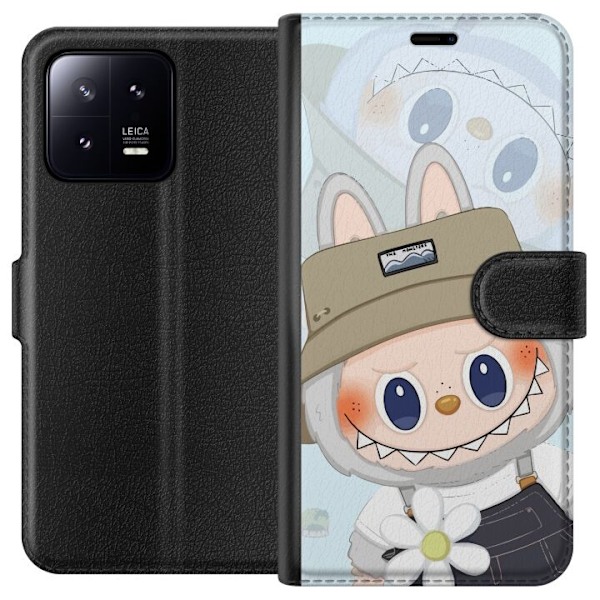 Xiaomi 13 Plånboksfodral Labubu med hatt – Pop Mart-figur M