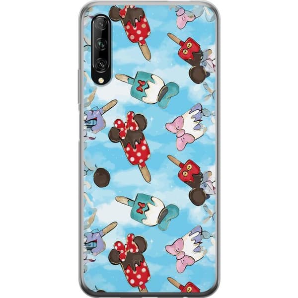 Kompatibelt Mobildeksel til Huawei P smart Pro 2019 Tecknade glassfigurer blå