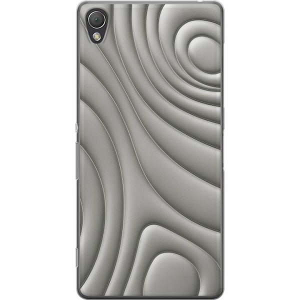 Sony Xperia Z3 Gennemsigtig cover Sølvbølger
