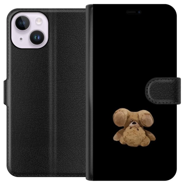 Apple iPhone 14 Lompakkokotelo Ylösalaisin oleva karhu