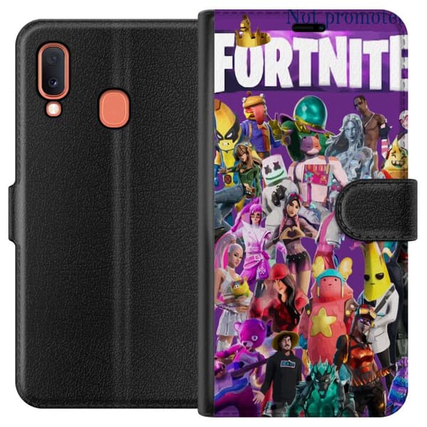 Kompatibelt Plånboksfodral till Samsung Galaxy A20e Fortnite