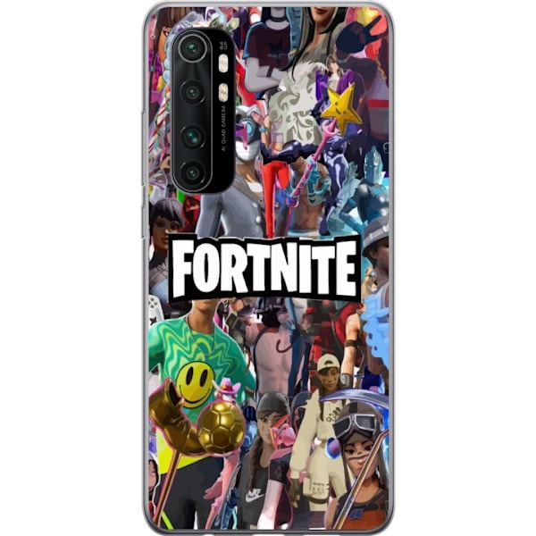 Xiaomi Mi Note 10 Lite Gjennomsiktig deksel Fortnite