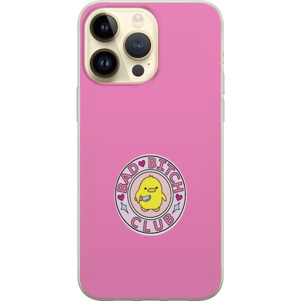 Kompatibelt Mobilskal till Apple iPhone 15 Pro Max Bad Bitch Club rosa