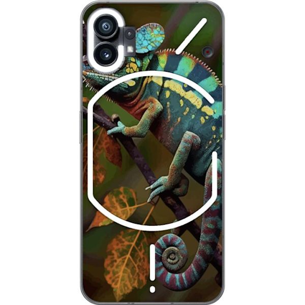 Nothing Phone (1) Läpinäkyvä kuori Lisko Graafinen Streetwear Suunnittelu Eläinmalli Moderni Kaupunkityyli Suosittu Motiivi Luova Taide Trendi