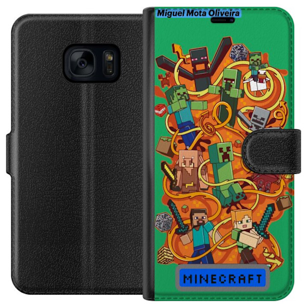 Samsung Galaxy S7 Tegnebogsetui Minecraft