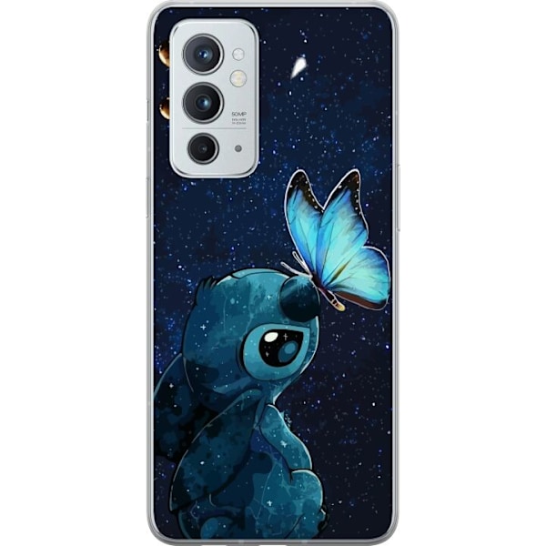 OnePlus 9RT 5G Läpinäkyvä kuori Stitch perhonen