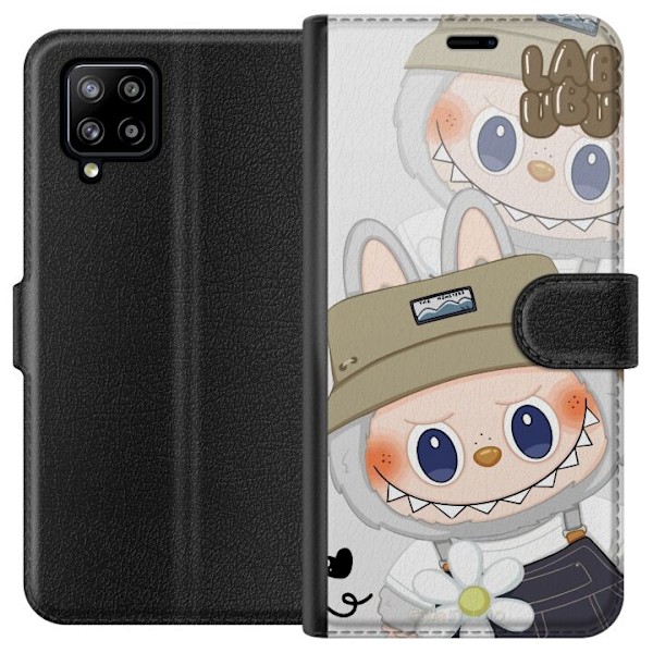 Samsung Galaxy A42 5G Plånboksfodral Labubu Minimal Mood – Enkel och stilren monsterdesig