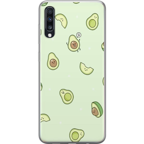 Samsung Galaxy A70 Gennemsigtig cover Glad Avocado