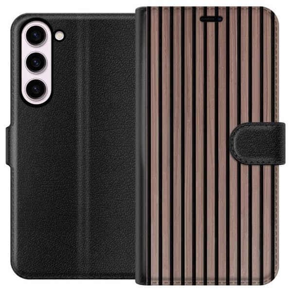 Kompatibelt Plånboksfodral till Samsung Galaxy S23+ Mönster Trä