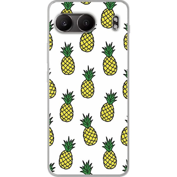 OnePlus Nord 4 Gennemsigtig cover Ananas mønster