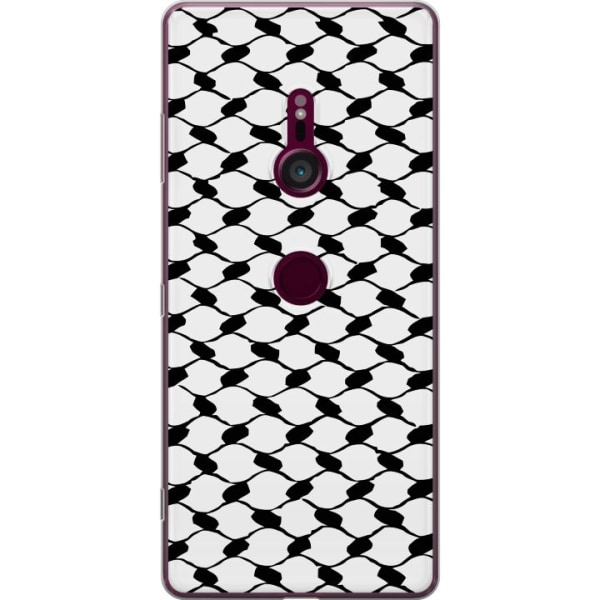 Sony Xperia XZ3 Gennemsigtig cover Keffiyeh mønster