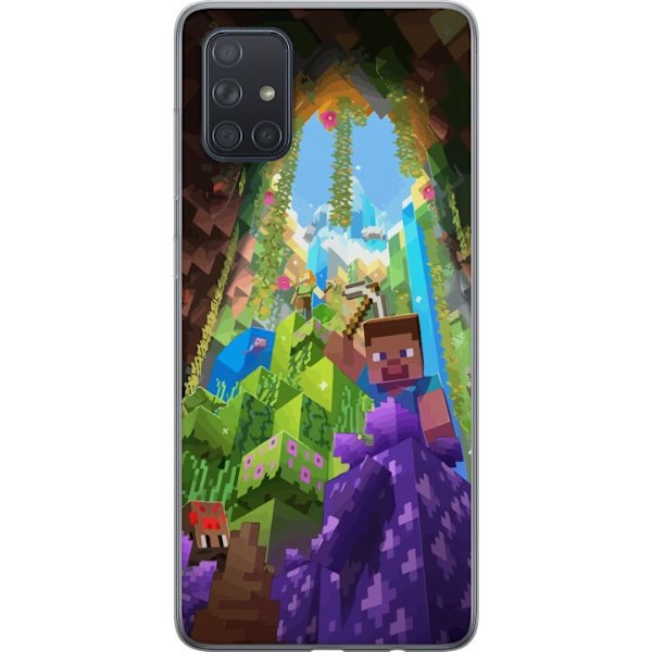 Samsung Galaxy A71 Genomskinligt Skal Minecraft