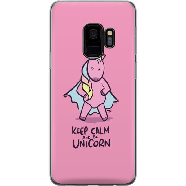 Kompatibelt Mobilskal till Samsung Galaxy S9 Keep Calm Enhörning