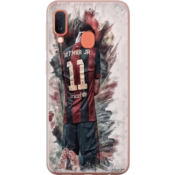 Samsung Galaxy A20e Läpinäkyvä kuori Neymar