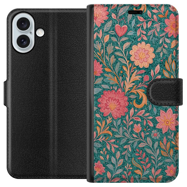 Apple iPhone 16 Plus Tegnebogsetui Floral Dream