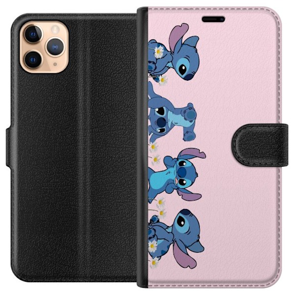 Apple iPhone 11 Pro Max Lommeboketui  Stitch Ler & Leker – Perfekt for Mobildeksler eller Postere
