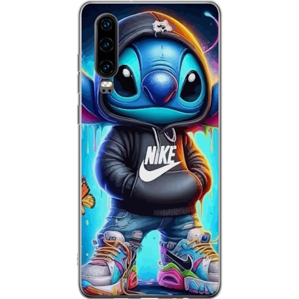 Huawei P30 Genomskinligt Skal Stitch