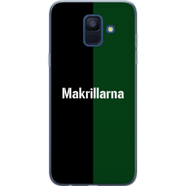 Samsung Galaxy A6 (2018) Gennemsigtig cover Makrel Fodbold