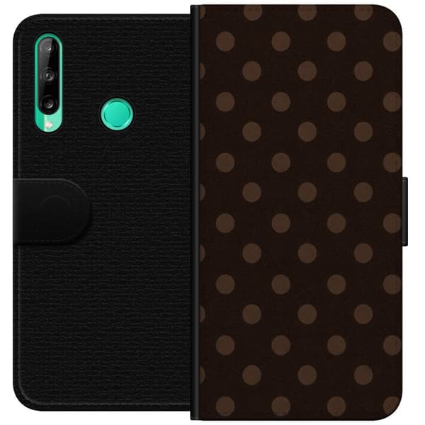 Kompatibelt Lommeboketui til Huawei P40 lite E Mokkaprikker brun