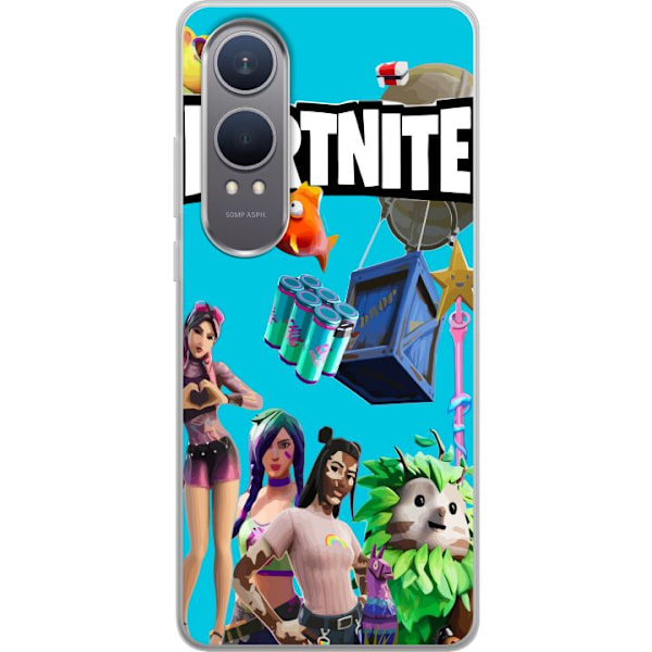 OnePlus Nord CE4 Lite Läpinäkyvä kuori Fortnite