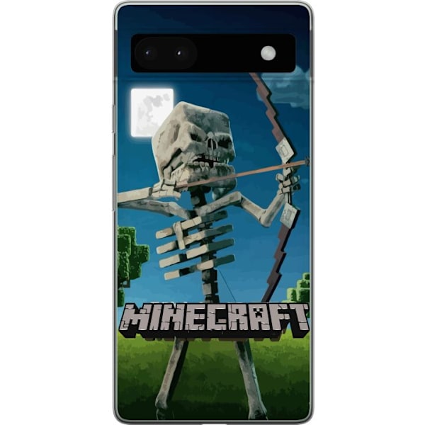 Google Pixel 6a Genomskinligt Skal A Minecraft Movie