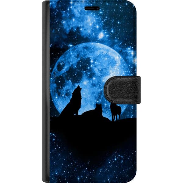 Kompatibel Tegnebogsetui til Samsung Galaxy A12 Ulve