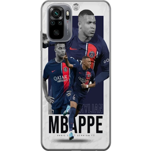 Xiaomi Redmi Note 10S Genomskinligt Skal Kylian Mbappé