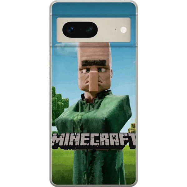 Google Pixel 7 Genomskinligt Skal A Minecraft Movie