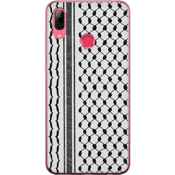 Huawei Y7 (2019) Läpinäkyvä kuori Palestiinalainen kuvio - perinteiseen tyyliin inspiroima keffiyeh-kangas