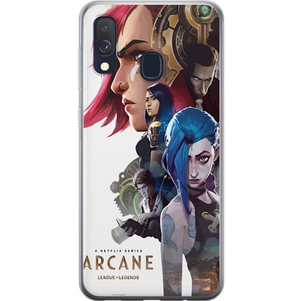 Samsung Galaxy A40 Genomskinligt Skal Arcane, League of Legend