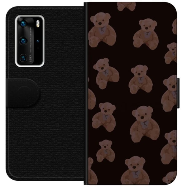 Huawei P40 Pro Plånboksfodral En björn flera björnar