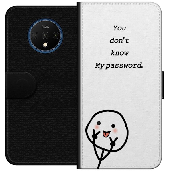 OnePlus 7T Plånboksfodral You Don’t Know My Password – ed