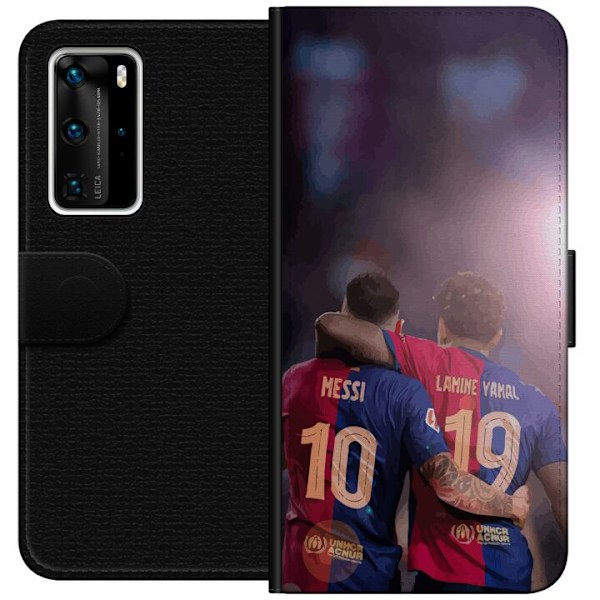 Huawei P40 Pro Lommeboketui Lamine Yamal VS Messi