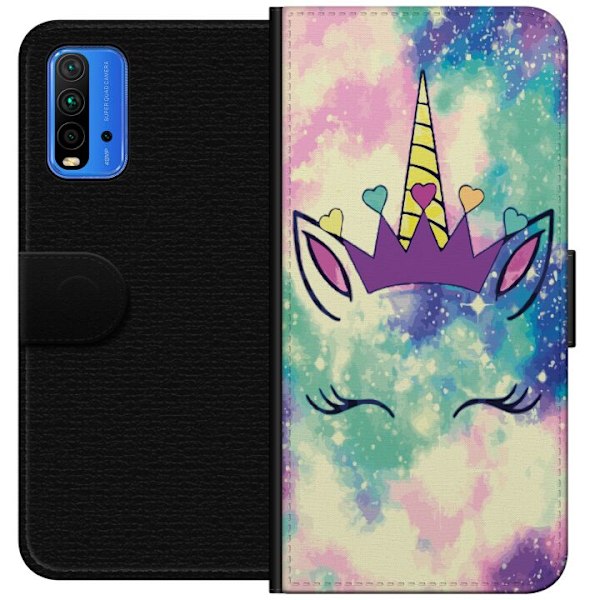 Xiaomi Redmi Note 9 4G Plånboksfodral Unicorn Face