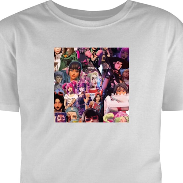 Barn-T-shirt | Bekväm T-shirt för Barn Fortnite grå 1-2 År